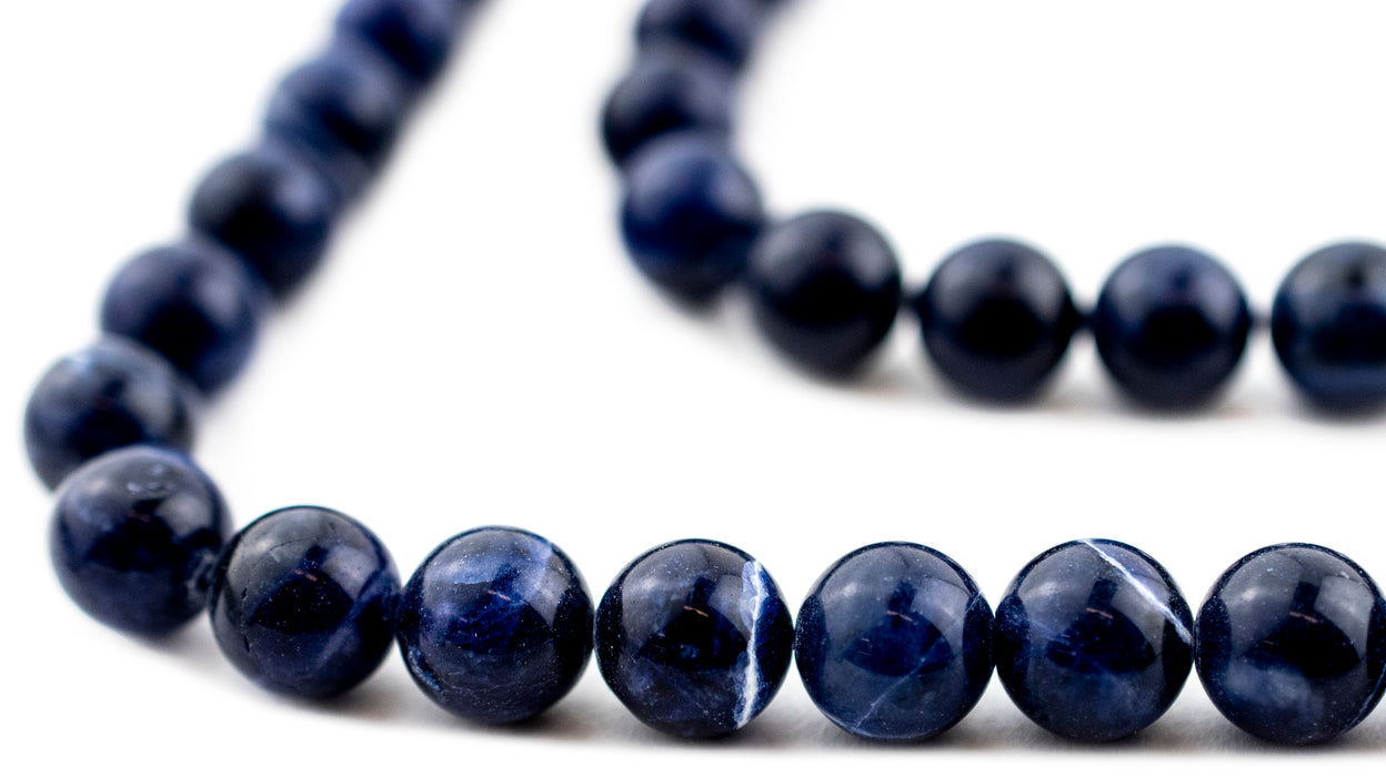 Round Sodalite Beads (10mm) - The Bead Chest