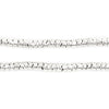 Shiny Silver Interlocking Snake Beads (4.5mm)