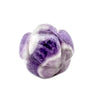 Carved Flower Pattern Amethyst Bead (Single Bead, 20mm)