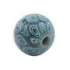 Dark Blue Mosaic Jatim Java Bead (Single Bead, 20mm)