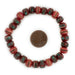 Rustic Red Nepal Mala Bracelet - The Bead Chest