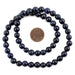 Dark Round Sodalite Beads (8mm) - The Bead Chest
