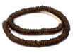 Root Beer Brown Rondelle Recycled Glass Beads - The Bead Chest