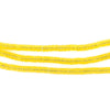 Translucent Yellow Vinyl Phono Record Beads (3mm)