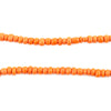 Orange Ghana Glass Seed Beads (4mm)