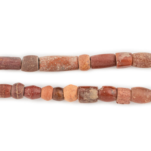 Antique African Red Jasper Beads (6-9mm) - The Bead Chest