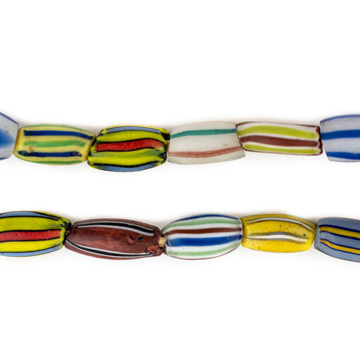 Striped Venetian Watermelon Chevron Beads #13242 - The Bead Chest
