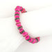 Neon Pink Nepal Mala Bracelet - The Bead Chest