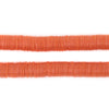 Translucent Orange Vinyl Phono Record Beads (8mm)