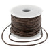 1.5mm Grey Distressed Round Leather Cord (75ft) - The Bead Chest