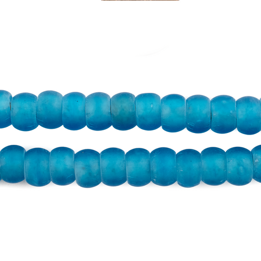 Translucent Cerulean Padre Beads (9mm) - The Bead Chest