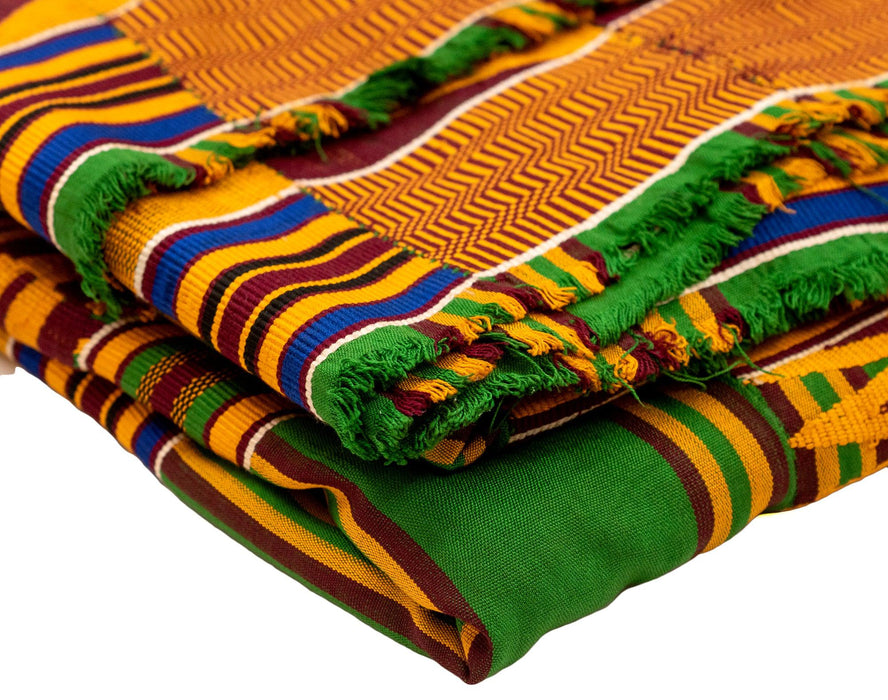 African Ashanti Kente Cloth #14905 - The Bead Chest