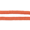 Translucent Orange Vinyl Phono Record Beads (6mm)