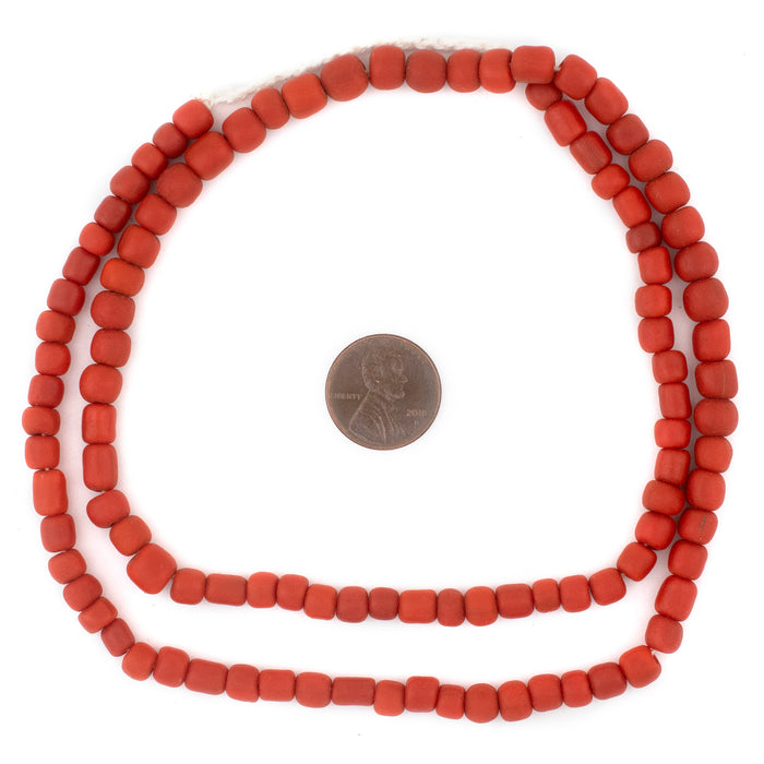 Papaya Orange Java Glass Beads - The Bead Chest