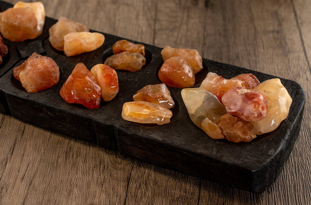 Rough Carnelian Agate Crystals - The Bead Chest