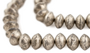 Mali Silver Bicone Beads (11x16mm) - The Bead Chest
