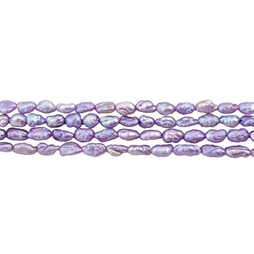 Purple Vintage Japanese Rice Pearl Beads (3mm) - The Bead Chest