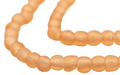 Peach Orange Recycled Glass Beads (7mm) - The Bead Chest
