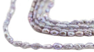 Lavender Grey Vintage Japanese Rice Pearl Beads (4mm) - The Bead Chest