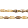 Beige Oval Afghan Calcite Beads