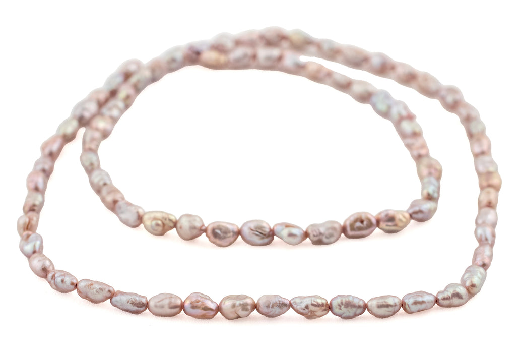 Faded Pink Vintage Japanese Rice Pearl Beads (3mm) — The Bead Chest