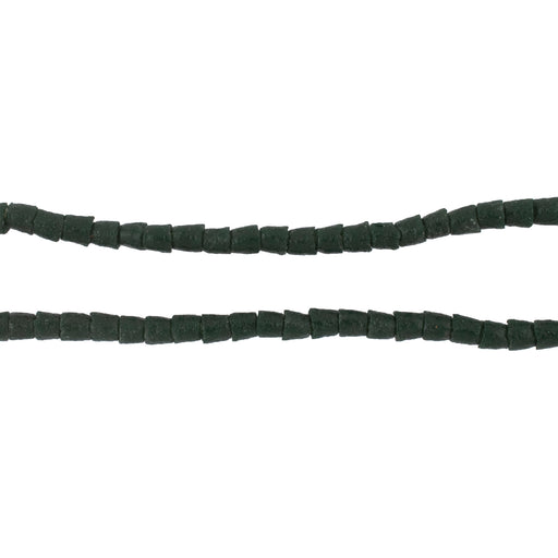Dark Green Sandcast Seed Beads (3mm) - The Bead Chest