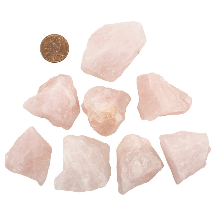 Rough Rose Quartz Crystals - The Bead Chest