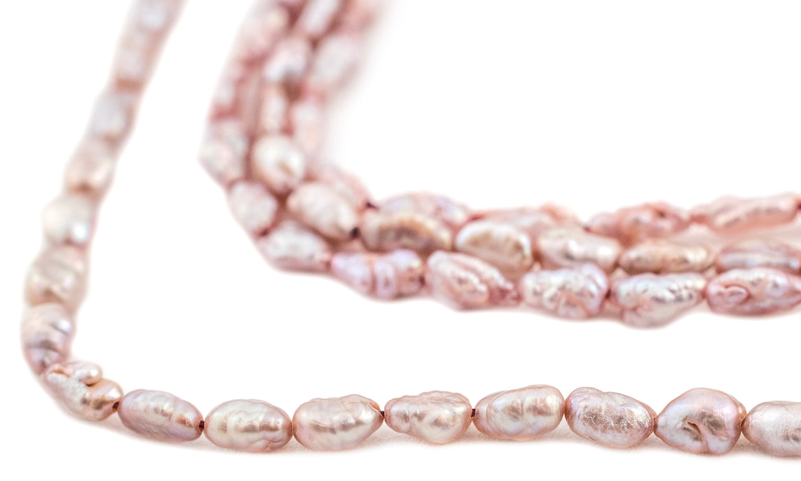 Faded Pink Vintage Japanese Rice Pearl Beads (3mm) — The Bead Chest