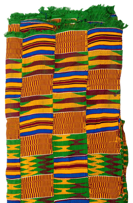 African Ashanti Kente Cloth #14899 - The Bead Chest