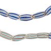 Striped Venetian Watermelon Chevron Beads #13230