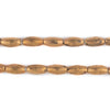 Ethiopian Elongated Brass Oval Beads (10x6mm)