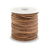 1.0mm Natural Distressed Round Leather Cord (75ft)
