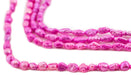 Neon Pink Vintage Japanese Rice Pearl Beads (3mm) - The Bead Chest