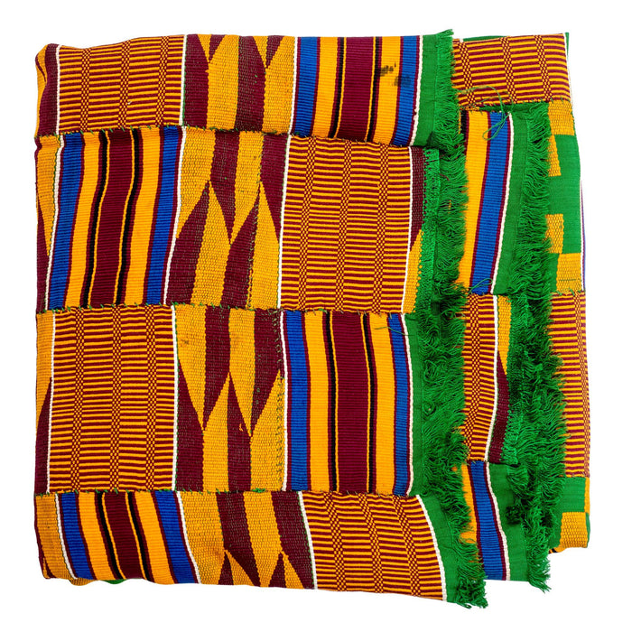 African Ashanti Kente Cloth #14895 - The Bead Chest