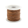 0.8mm Natural Distressed Round Leather Cord (75ft)