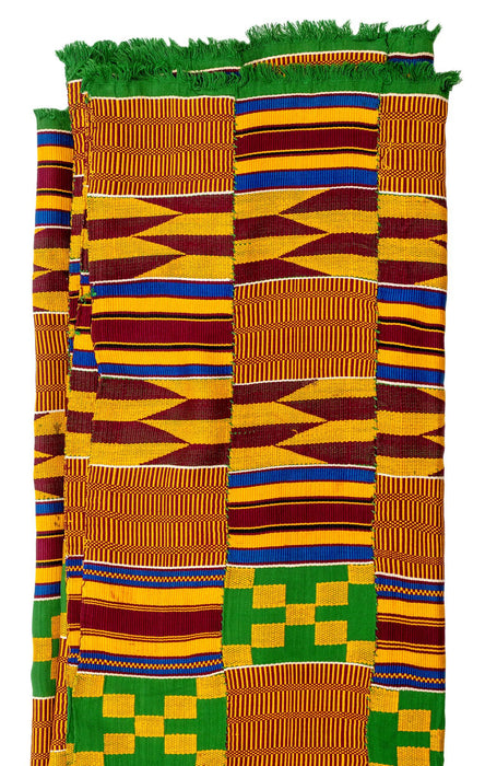 African Ashanti Kente Cloth #14895 - The Bead Chest