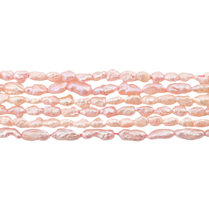 Soft Pink Vintage Japanese Rice Pearl Beads (3mm) - The Bead Chest