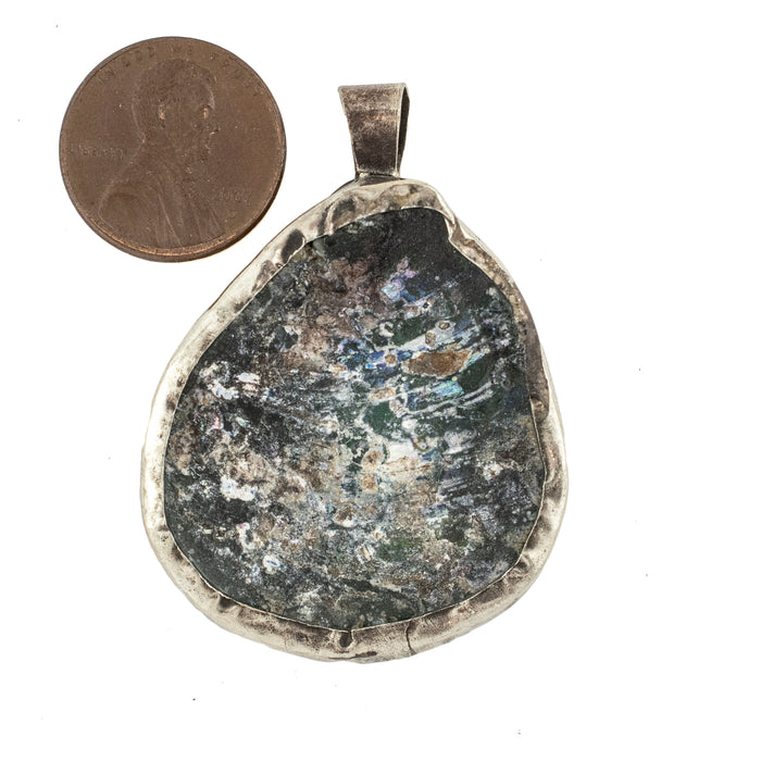 Roman Glass Pendant (40-50mm) #15340 - The Bead Chest