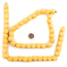 Yellow Diamond Cut Natural Wood Beads (15mm) - The Bead Chest