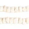 Faceted White Bone Beads (12mm)