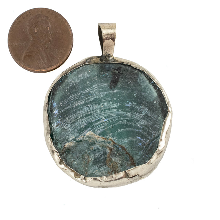 Roman Glass Pendant (40-50mm) #15345 - The Bead Chest