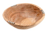 Batik Bone Inlaid Wooden Bowl (Medium, 8 Inches)