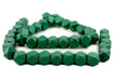 Green Diamond Cut Natural Wood Beads (20mm) - The Bead Chest
