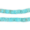 Blue Turquoise-Style Disk Stone Beads (8mm)