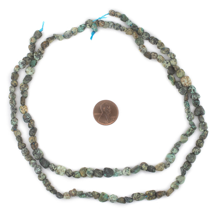 African Turquoise Nugget Beads - The Bead Chest