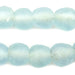 Pastel Blue Recycled Glass Beads (18mm) - The Bead Chest