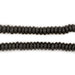 Black Bone Saucer Beads (6mm) - The Bead Chest