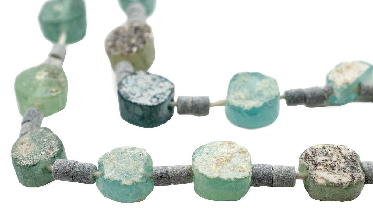 Circular Roman Glass Beads (5-10mm) - The Bead Chest