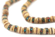 Light Rustic Inlaid Yak Bone Mala Beads (6mm) - The Bead Chest