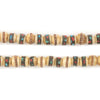 Light Rustic Inlaid Yak Bone Mala Beads (6mm)